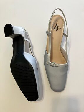 Lifestyle Formal Silver Slingback Shoe Size 10M